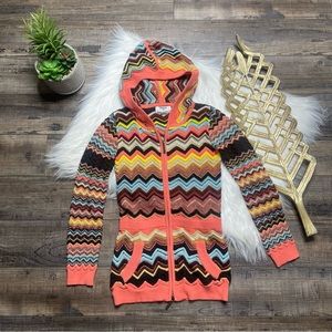 Missoni for Target Chevron Sweater Zip Down Cardigan